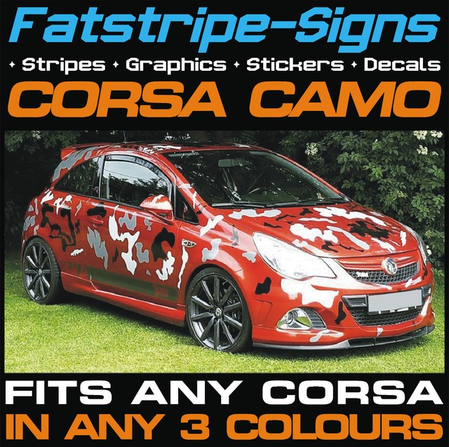 VAUXHALL CORSA VXR Car Camo Kit Vinyl Graphics Stickers Decals
