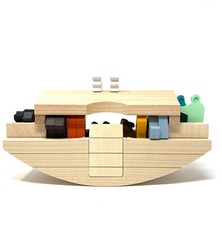 Wooden Noah's Ark Children's Toy Boat