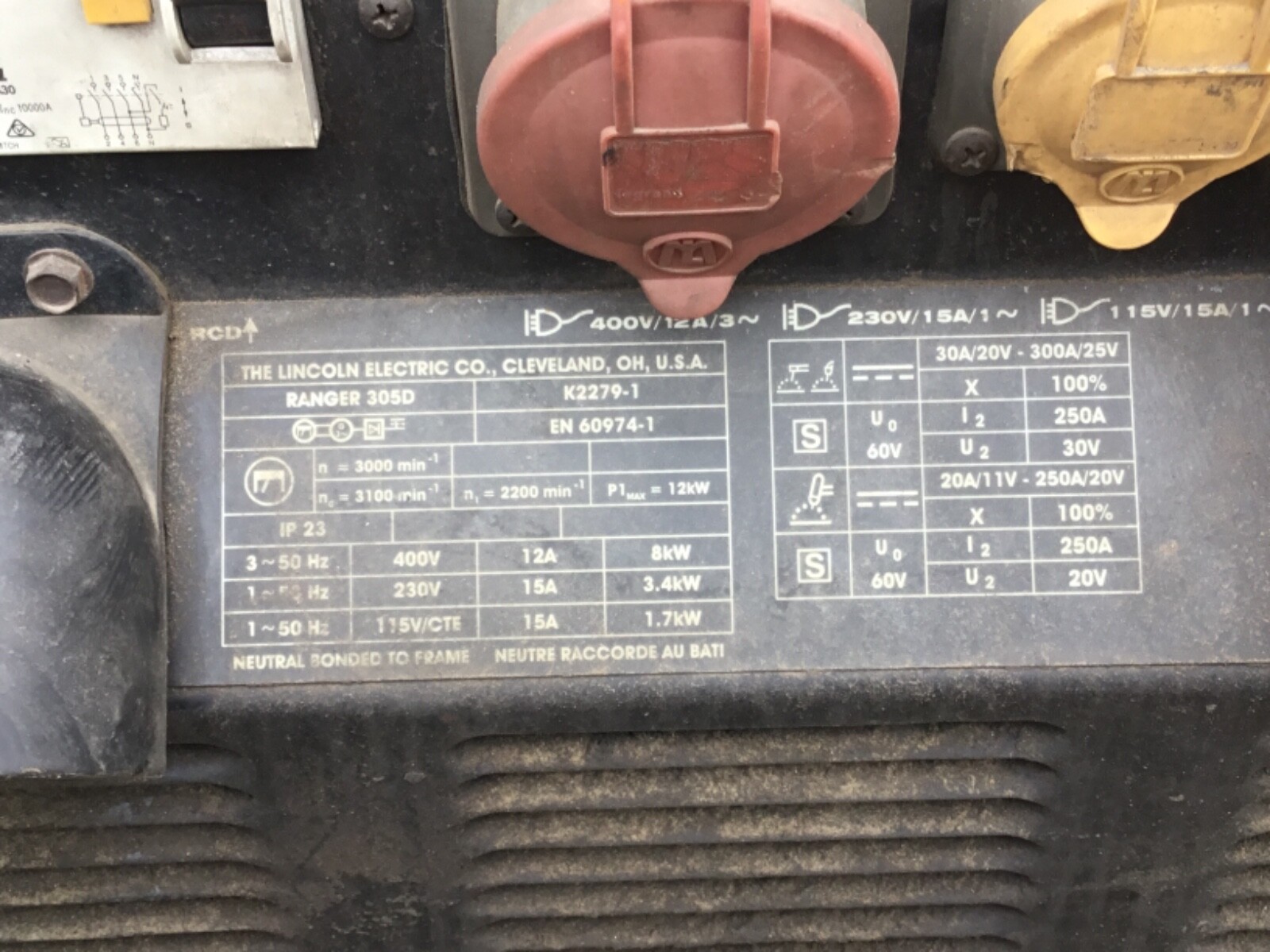 LINCOLN RANGER 305D WELDER / GENERATOR (3137) eBay