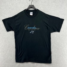 Carolina Panthers T Shirt Mens XL Black Short Sleeve Pro Player VTG Made USA Y2K