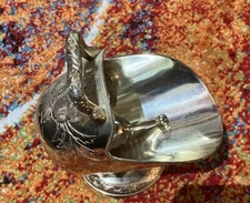 Silver Plated Bucket Sugar Bowl With Scoop-MCM Made In Japan Tarnish Resistant