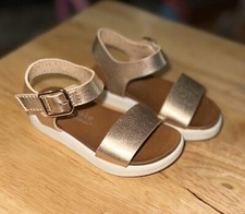 Cupcake Couture Rose Gold Toddler Sandals Size 5