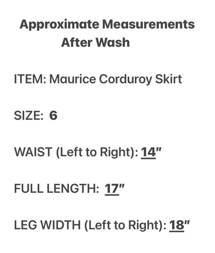 Maurices Rock Damen Gr. 6 Grau Cord A-Linie Knöpfe Taschen 0233 NEU - Bild 2 von 8