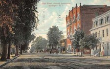 Burlington New Jersey scene on High Street antique pc DD7444