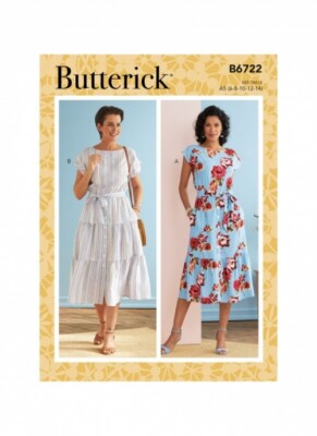 Butterick Schnittmuster 6722 Damen E5 (14-16-18-20-22)