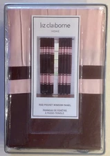 1 Pack Liz Claiborne Window Panel 42" x 84" Panel (NEW, FACTORY SEALED)