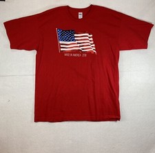 Men's T-shirt "Made in America 2018" Sz XL (46/48) American Flag Graphic Red SS