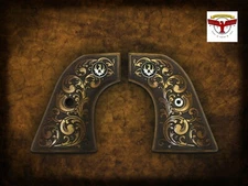 RUGER SUPER BLACKHAWK MAGNA-TUSK™ GRIPS ~ SCROLL ENGRAVED AGED IVORY