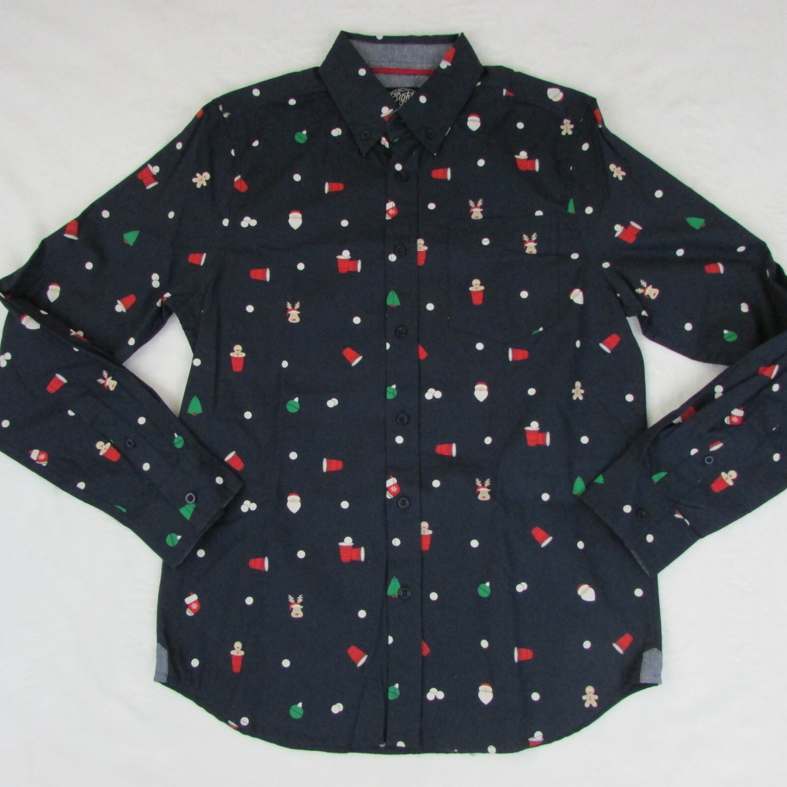 Eighty Eight Christmas Button Up Shirt Men's Long Sleeve Shirt Reindeer