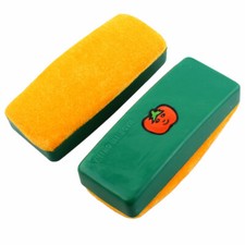 Rectangle Shape Magnetic Board Blackboard Cleaner Chalkboard Eraser Orange 2pcs