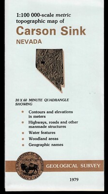 USGS Metric Topographic: Carson Sink, Nevada 1979 Topo Map