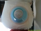 10-Inch Aqua and Clear Glass Serving Bowl — photo 4