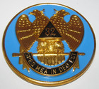 Scottish Rite 32 Spes Car Emblem 3 Inch Round – Masonic Auto Badge Peel Stick — photo 1