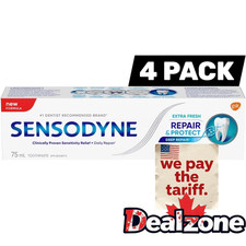 4x Sensodyne Repair  Protect NOVAMIN Extra Fresh Daily Repair Toothpaste 75ml