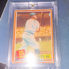 1960 Topps Ruth Babe Hits 60-NO CREASES