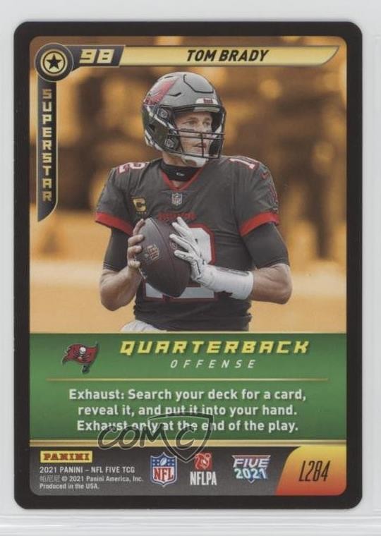 2021 Panini NFL Five TCG Superstar Tom Brady #L284 0i21