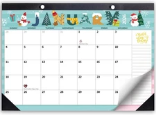 2026 Desk Calendar Wall Calendars, Large 17" x 12", 12" x 17", Doodle Letter 