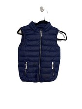 Hanna Andersson Navy Down Puffer Vest Youth Packable Lightweight Size 10