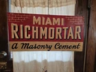 VINTAGE ORIGINAL ANTIQUE GENERAL STORE CONSTRUCTION CEMENT TIN SIGN VERY NICE...