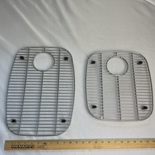 Set Of 2 Stainless Steel Footed Sink Basin In...