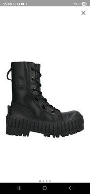 MM6 Maison Margiela Stylische Bikerboots Leder Schwarz Gr. 40