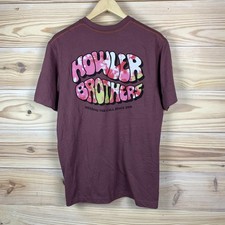 Howler Brothers Shirt Mens Medium 50/50 Hippie Graphic Logo Festival Casual