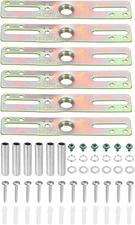 6pcs 4 Light Crossbar Kit Mounting Bracket Lamp Fixture Hardware Zinc Plated