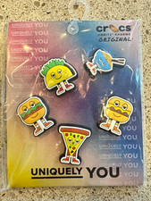 Crocs Jibbitz Uniquely You Food 5-Pack Shoe Charms Waterproof Multicolor