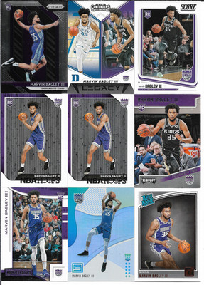 Marvin Bagley III 10 Card Rookie Lot with Prizm & Inserts NM