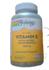 SOLARAY Vitamin E 400 IU (268mg), Dry Form w/...