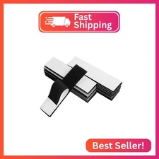 Melsan 1x4 inch Hook and Loop Strips with Adhesive - 15 Sets, Strong Back Adhesi