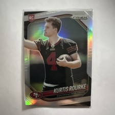2025 Panini Prizm Rookie Kurtis Rourke Indiana Hoosiers #37 Football Card. rookie card picture