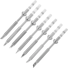 7 Types Mini Stainless Steel Soldering Iron Tip 7pcs, As Picture Show 