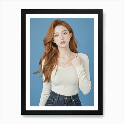K-Pop Idol Kunstdruck gerahmt Wandbild Poster Leinwanddruck Bild