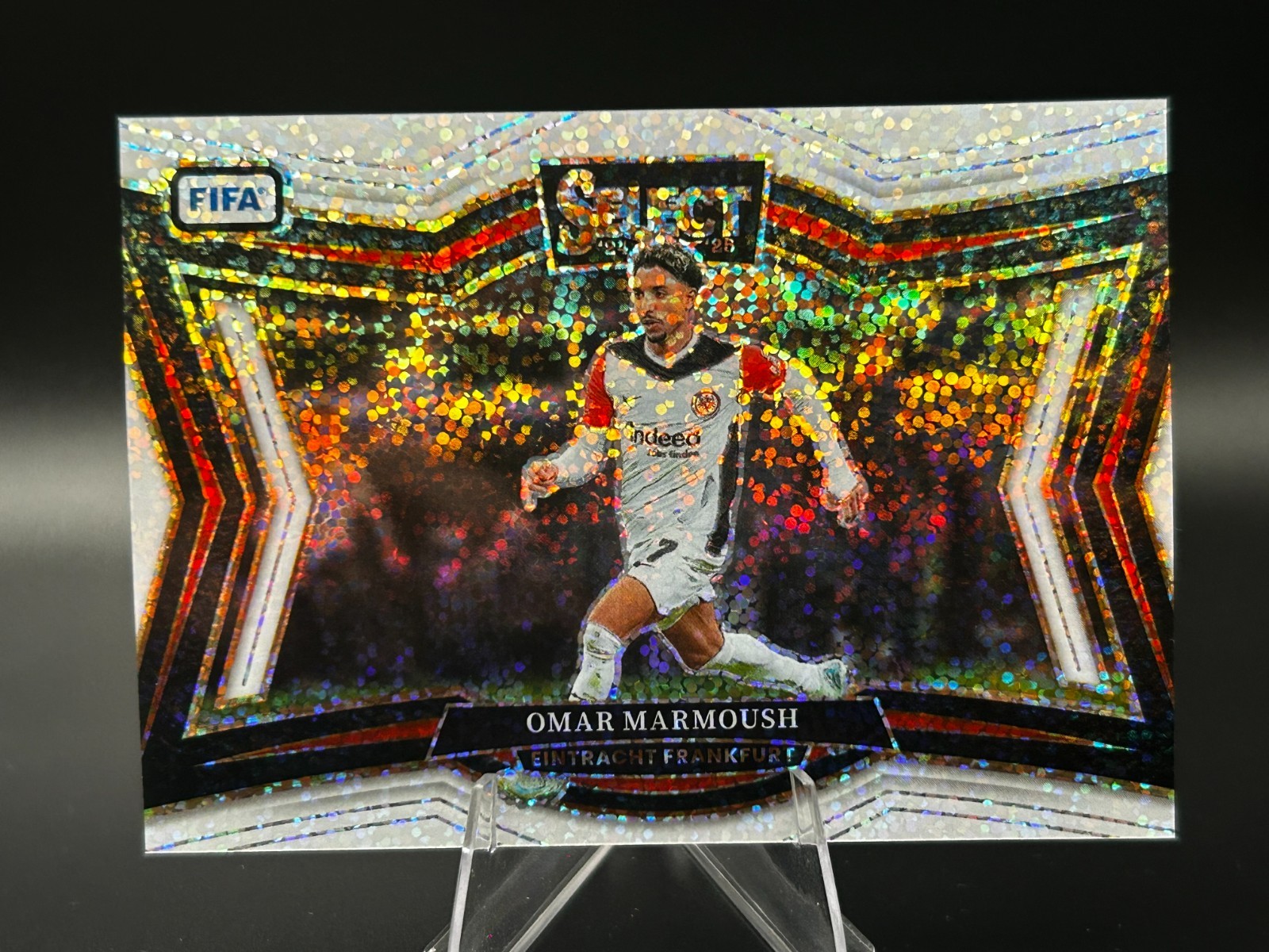 2024-25 Panini Select Fifa - Field Level Omar Marmoush #241 White Sparkle Prizm