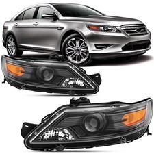 Headlights Assembly Compatible with 2010 2011 2012 Ford Taurus Halogen