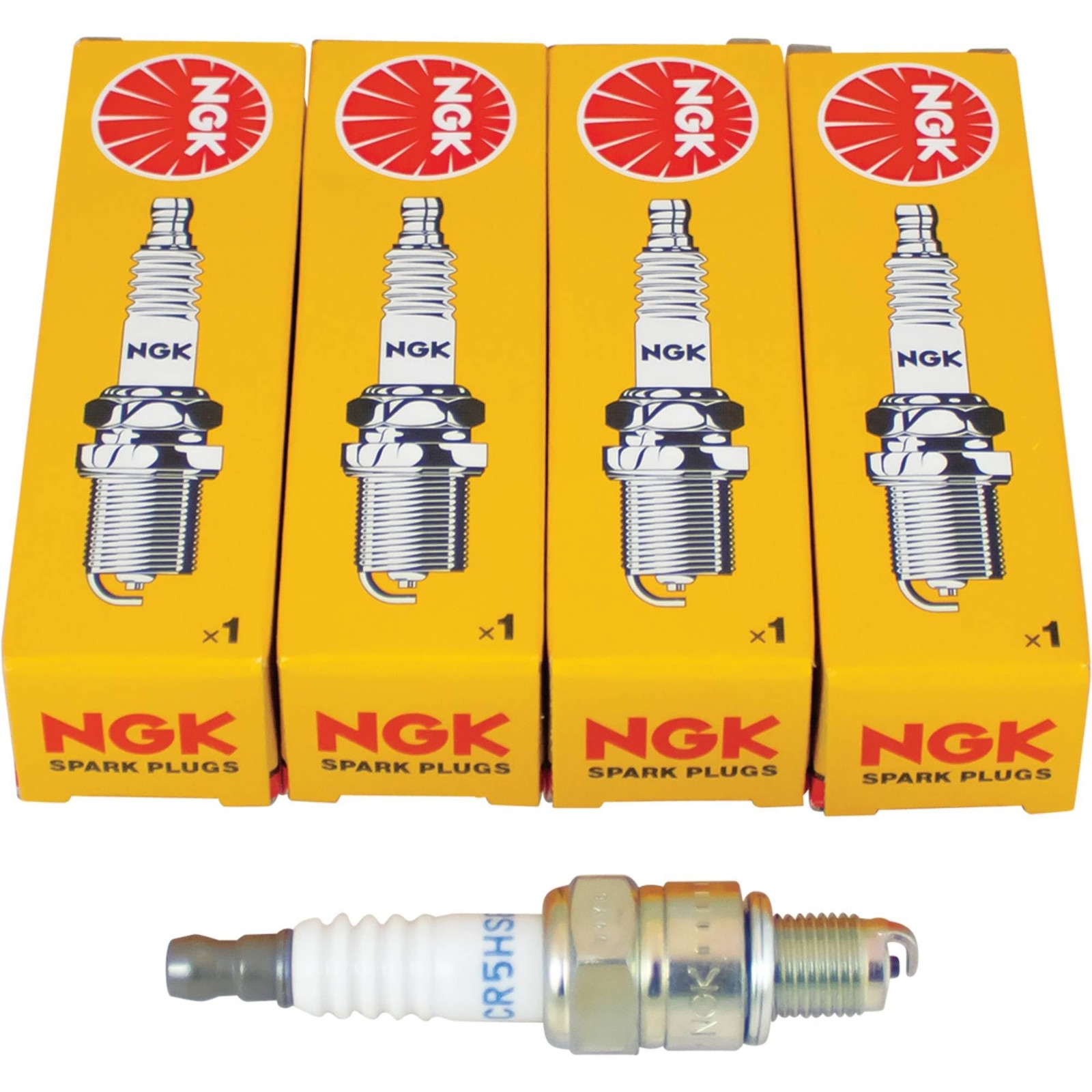 Standard Spark Plug set fits for NGK 6535 CR5HSB Ignition 4 Pack