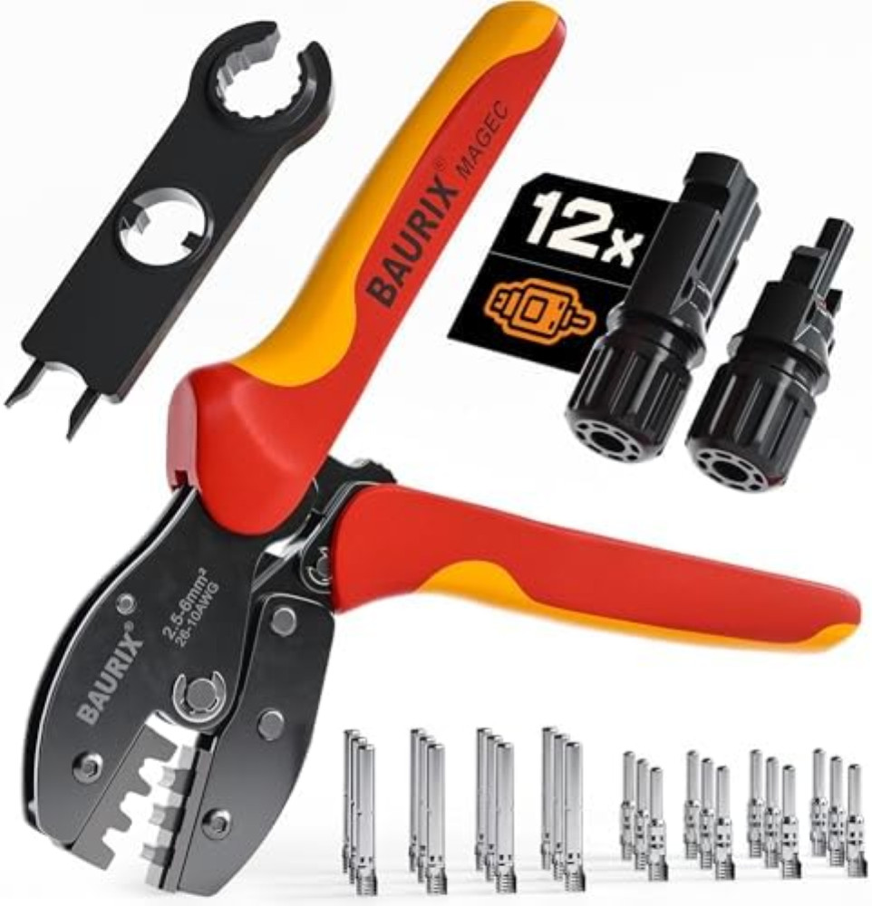 Pinza Crimpatrice Solare Classica: Utensile Manuale per Impianti PV