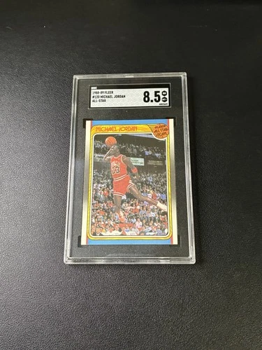 1988-89 Fleer #120 Michael Jordan All-Star Basketball Card SGC NM - MT+ 8.5!!!