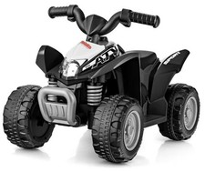 Kids Ride On ATV, 6V Electric Vehicle for Toddlers, 4 Wheeler Battery Black