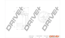 Dr!ve+ DP1110.13.0062 Fuel Filter for Mercedes-Benz