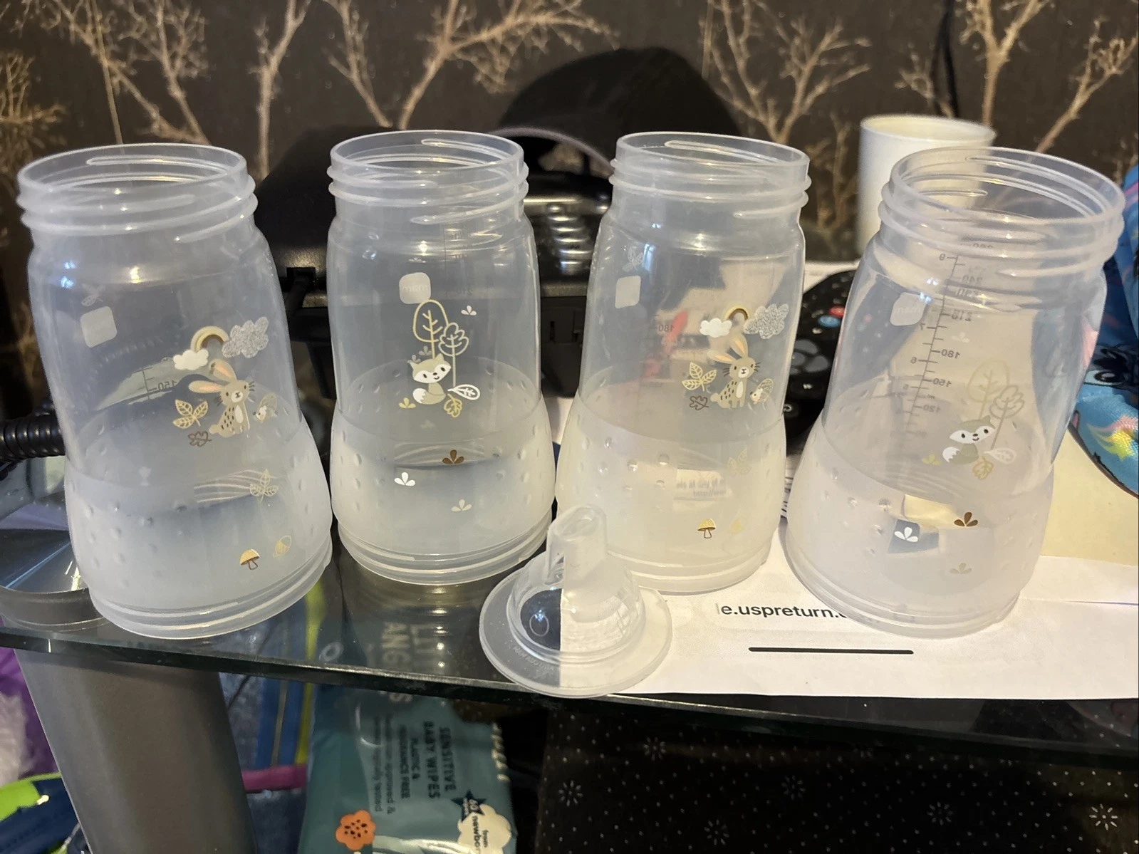 Mam 4 X Bottles Bodies 260 Ml With One Teat