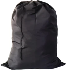 Extra Large Laundry Bag, Black Bags with Drawstring Closure, 30"X40", for Colleg