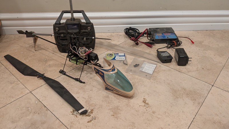 RC Helicopter electric with 6-channel transmitter