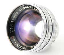 Exc 4 Nikon Nippon Kogaku Nikkor-S.C 50mm 5cm f/1.4 MF Lens S Mount From JAPAN