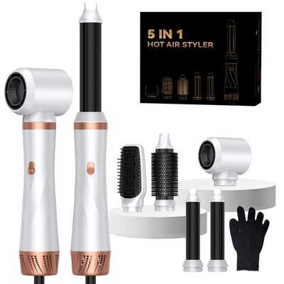 Hair Dryer Brush 5 in 1, Blow Dryer Brush Set with Air Curler Wrap Hair Style...