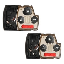 2 Replacement For 2003-2007 Honda Accord Sedan Remote Car Key Fob Gut Shell Case