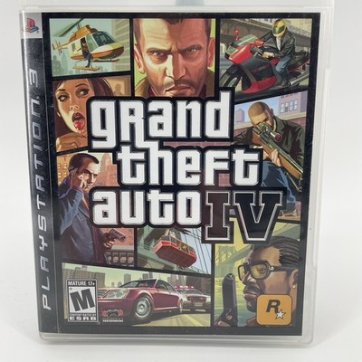 GTA IV PS3 Complete w Map Red Spine Spider-Man Font Disc Excellent
