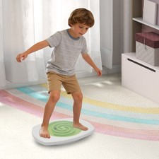 Floorstanding Children's Balance Board, Toddler Wobble Boards With 3 Maze Game