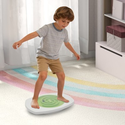 Floorstanding Children's Balance Board, Toddler Wobble Boards With 3 Maze Game